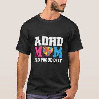 ADHD Moeder Bewustzijn Lint Geestelijke Gezondheid T-shirt