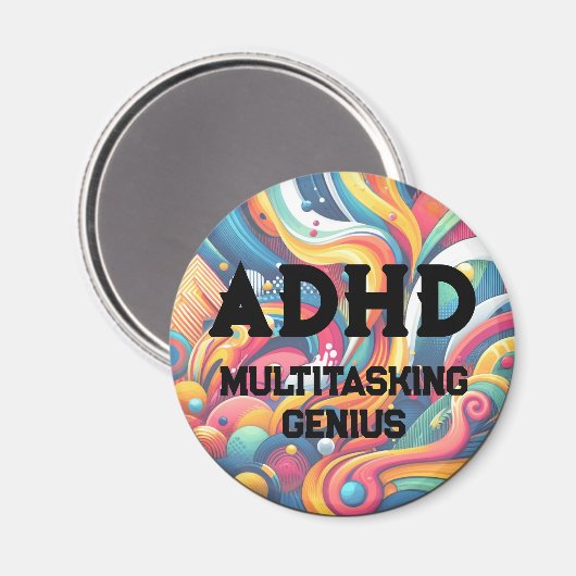 ADHD Multitasking Geniale magneet (Voorkant / Achterkant)