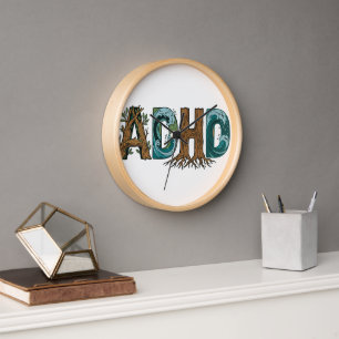 ADHD Natuur Elementen Typografie Ontwerp