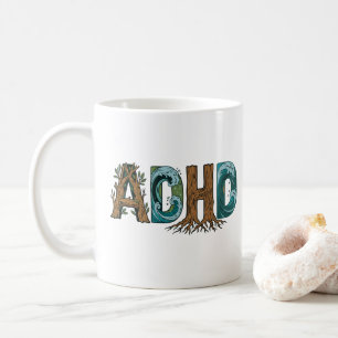 ADHD Natuur Elementen Typografie Ontwerp Koffiemok