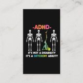 ADHD niet invaliditeit verschillend inzetbaar skel Visitekaartje (Voorkant)