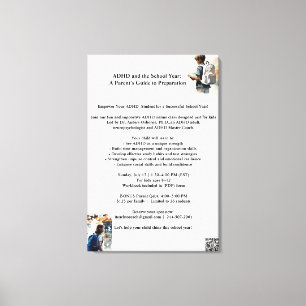 ADHD POSTER 13 juli Canvas Afdruk