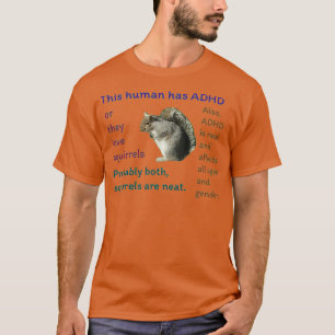 ADHD Squirrel Green T-shirt