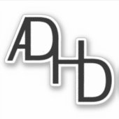 ADHD STICKER (Voorkant)