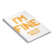 ADHD Warrior - IK BEN FINE Notitieboek (Rechterzijde)