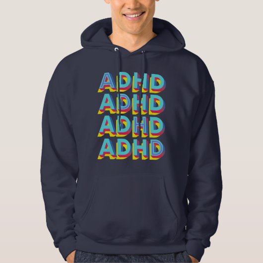 ADHD-woord Hoodie (Voorkant)