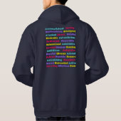 ADHD-woord Hoodie (Achterkant)