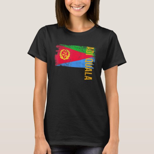 Adi quala Eritrea voor Eritrese Mannen vrouwen en  T-shirt (Voorkant)