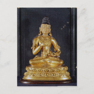 Adibuddha Vajrasattva zit in meditatie Briefkaart