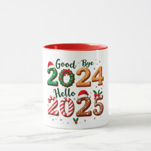 Adieu 2024, Bonjour 2025 - Festive Nouvel An Mugs