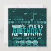 Adieu 20 ans Anniversaire Dance Party Invitation (Devant)