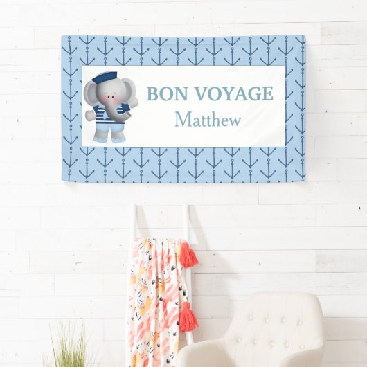 Adieu Adieu Sailor Ancre Party Bannière (En situation)