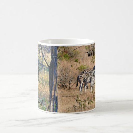 Adieu Afrique du Sud Zebra Mug (Centre)