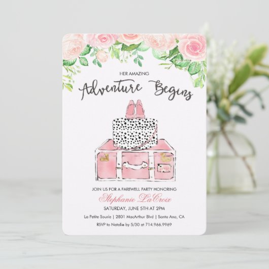 Adieu Aventure Voyage Abandon Invitation (Debout devant)