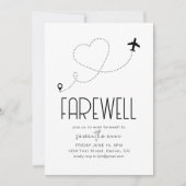 Adieu Déménagement Invitation de la partie de retr (Devant)