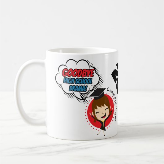 Adieu dramatique au lycée - Graduation Mug 2025 (Gauche)