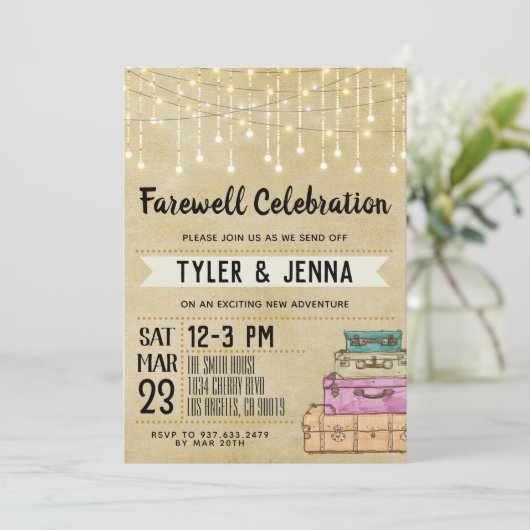 Adieu : Invitation (Debout devant)