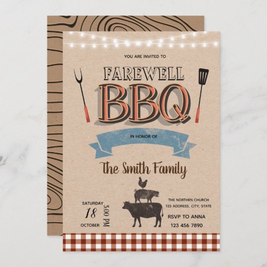 Adieu, invitation à la fête (Devant / Derrière)