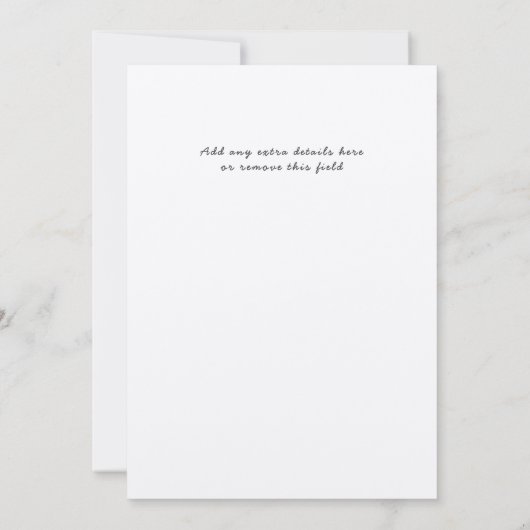 Adieu Sortir de la fête Invitation Kraft Rustic Ar (Dos)