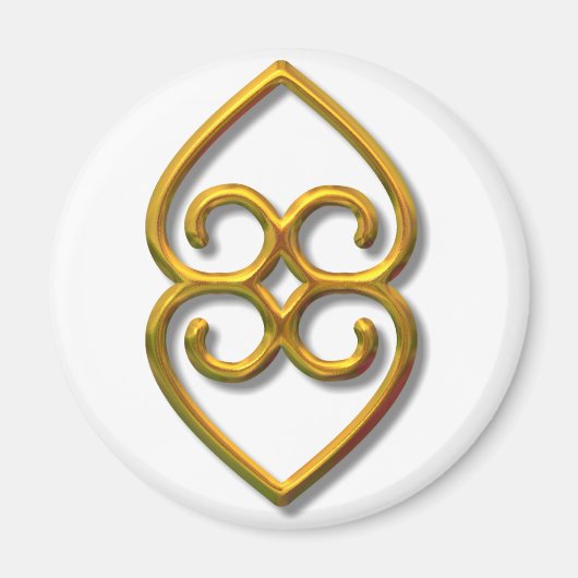Adinkra-aarde-goud Magneet (Voorkant)