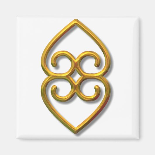 Adinkra-aardgoud Magneet (Voorkant)