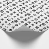 Adinkra Afrikaanse symbolen Cadeaupapier (Hoek)