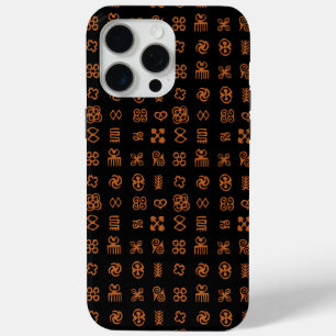 Adinkra Afrikaanse symbolen etnisch ontwerp iPhone 15 Pro Max Hoesje