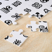 Adinkra Afrikaanse symbolen Legpuzzel (Zijkant)