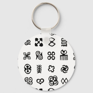 Adinkra Afrikaanse symbolen Sleutelhanger