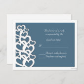 adinkra akoma (coeur) agate bleu rsvp (Devant / Derrière)