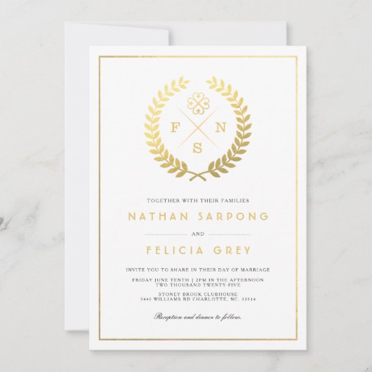 Adinkra Gods zegssymbool White Wedding Kaart (Voorkant)