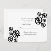 adinkra gye nyame (met uitzondering van God) iii r RSVP Kaartje (Voorkant / Achterkant)
