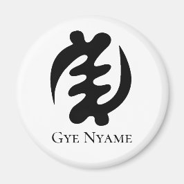 Adinkra Symbol GYE NYAME The Supremacy of God Magneet