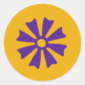 Adinkra Symbol (Wisdom) Sticker (Voorkant)