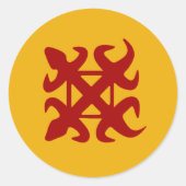 Adinkra-symbool (eendracht) sticker (Voorkant)