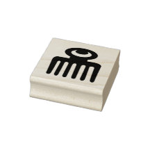 Adinkra Symbool (Schoonheid) Rubber Stamp