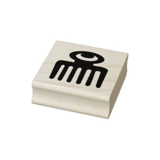 Adinkra Symbool (Schoonheid) Rubber Stamp Rubberstempel