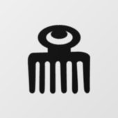 Adinkra Symbool (Schoonheid) Venster Cling Raamsticker (Vel)