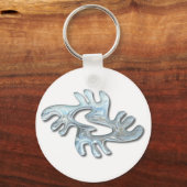 Adinkra-vredesglas Sleutelhanger (Voorkant)