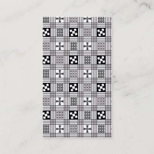Adinkra West-Afrikaanse textiel Visitekaartje (Voorkant)