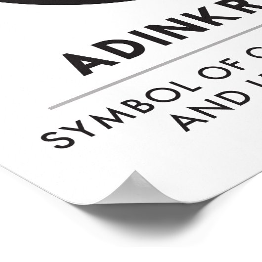 Adinkrahene | Groeheid, karakter, leiderschap Poster (Hoek)