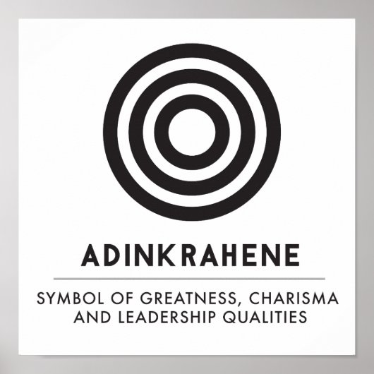 Adinkrahene | Groeheid, karakter, leiderschap Poster (Voorkant)