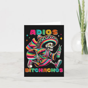 Adios Achos Funny Cinco de Mayo Drink Mannen Vrouw Kaart
