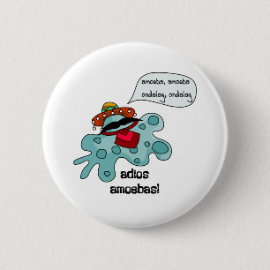 Adios Amobas Ronde Button 5,7 Cm