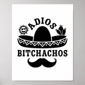 Adios Beaches Funny Quote Poster (Voorkant)