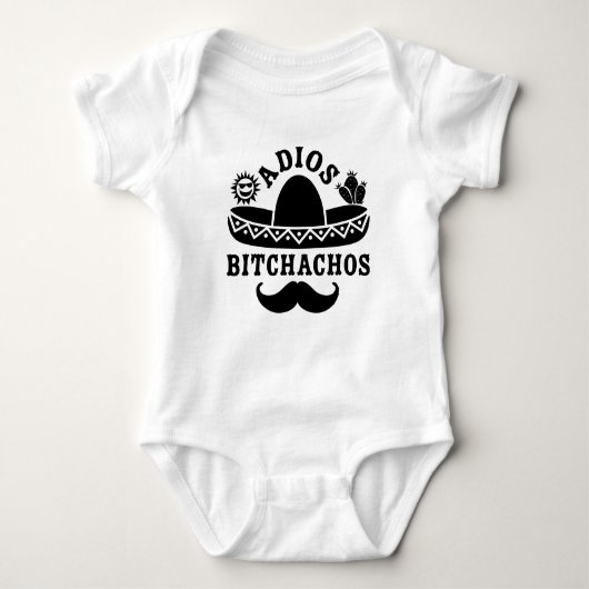 Adios Beaches Funny Quote Romper (Voorkant)