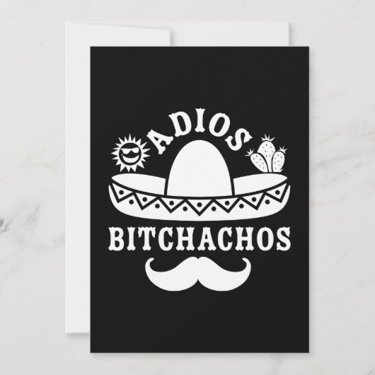 Adios Bitchachos Cinco De Mayo Feestdagenkaart (Voorkant)
