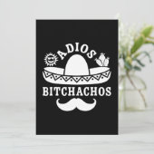 Adios Bitchachos Cinco De Mayo Feestdagenkaart (Staand voorkant)