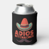 Adios Bitchachos Sombrero Retro Cinco De Mayo Blikjeskoeler (Blikje Voorkant)