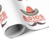 Adios Bitchachos Sombrero Retro Cinco De Mayo Cadeaupapier (Rol Hoek)